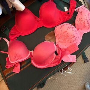 3 Victoria secrets light lined brand new bras